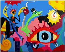 BERLIN&nbsp;BUGABOO - von Anil Kohli - Acryl auf Leinwand 100x80cm